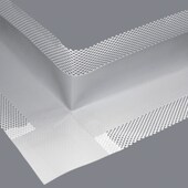 Gewebedichtband Außenecke 90°, hellgrau